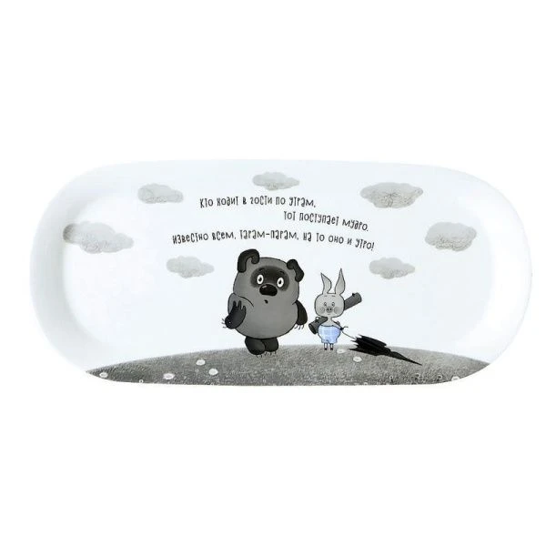 Блюдо 33*15см фарфор ВИННИ ПУХ овальное подар.уп. HD2306-130O (12)