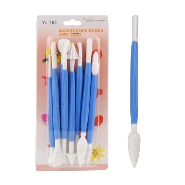 Набор кулинарный для мастики 8пр 14см пластик (180)