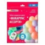 Шар воздушный латекс 30см разноцветные (набор 50шт+2 ленты *10м)  Макарунс ассорти PATERRA (10)