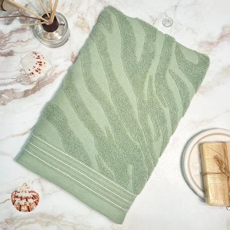 Полотенце махровое 50*90см Сафари 08-193 светло-зеленый 450г