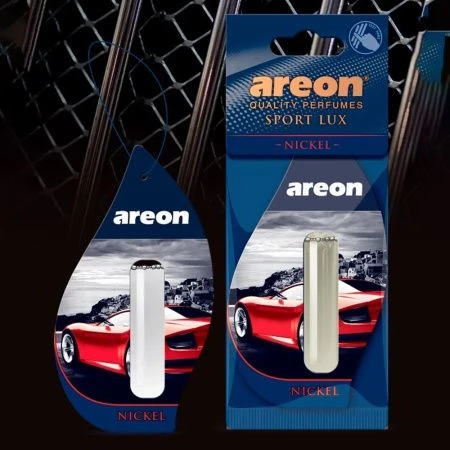 Ароматизатор подвесной гелевый с капсулой AreonLUX SPORT LIQUID Nickel (Никель), 5 мл