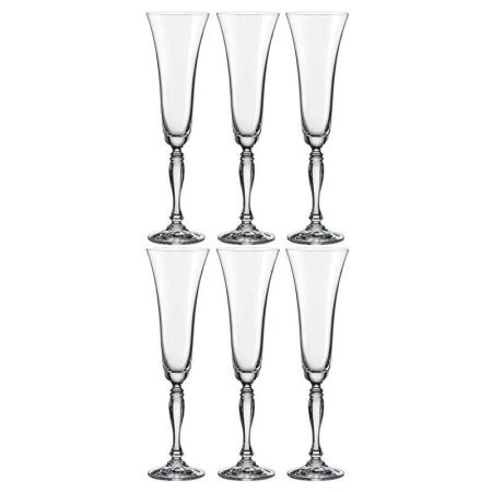 Бокалы для шампанского набор 6шт 180мл стекло ВИКТОРИЯ 40727/180
