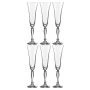 Бокалы для шампанского набор 6шт 180мл стекло ВИКТОРИЯ 40727/180