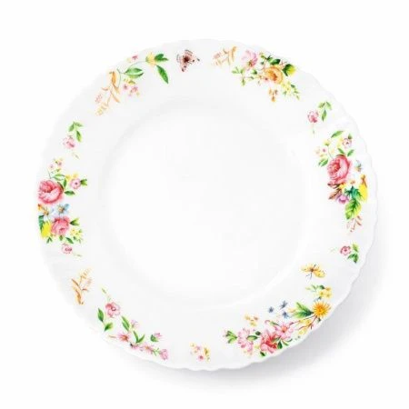 Тарелка мелкая 19см стеклокерамика СИТЕЦ десертная  LHP-75 (6/72)