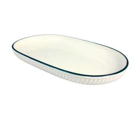 Блюдо фарфор 31см овальное белый P020-12-Y/JC-14556 (36)
