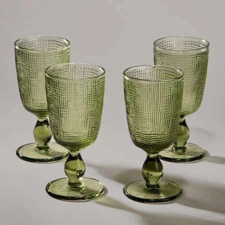 Бокалы набор 4шт 280мл стекло Tempo green (6)