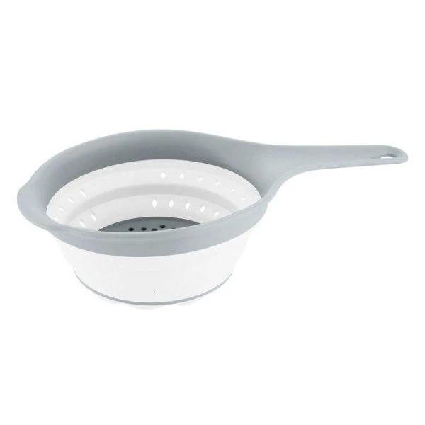 Дуршлаг складной с ручкой 750мл пластик трюфель (16)