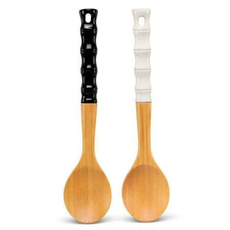 Ложка кулинарная 32*6,5см бамбук КО546/JC-17463 микс (96)