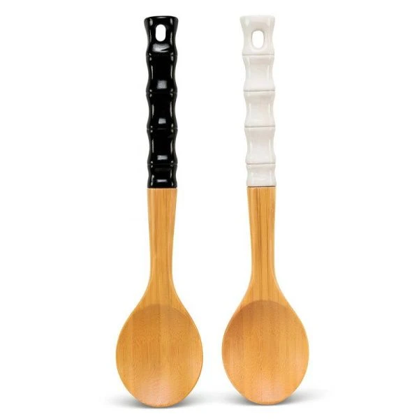 Ложка кулинарная 32*6,5см бамбук КО546/JC-17463 микс (96)