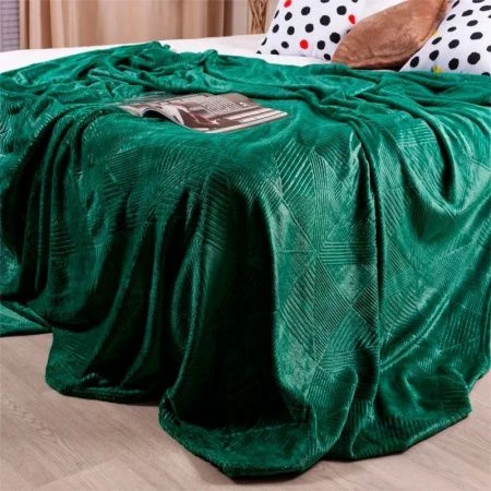 Плед 200*220 микрофибра Aspen рельеф зеленый