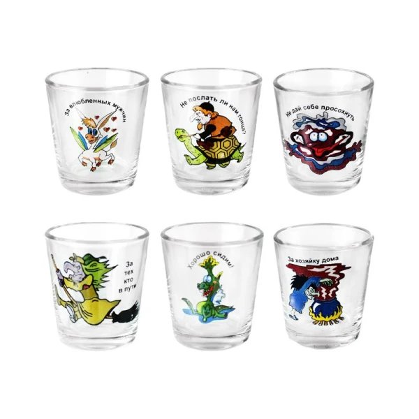 Набор барного стекла 7пр (графин, стопки 6шт)