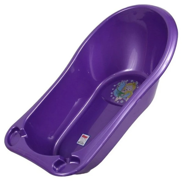 Ванночка детская 45л 89*47*27см пластик ДУНЯ фиолетовый перламутр 12002 (5)