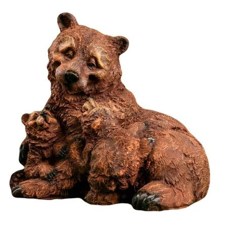 Фигурка садовая МЕДВЕДИЦА с двумя медвежатами лежит 25*27*22см полистоун Фигурка садовая МЕДВЕДИЦА с двумя медвежатами лежит 25*27*22см полистоун
