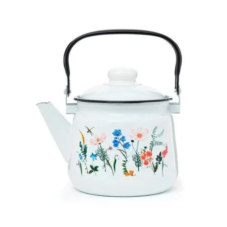 Чайник 2,5л эмаль ЛУГОВЫЕ ЦВЕТЫ (4)