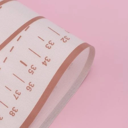 Коврик кулинарный силикон армированный 46*66см с разметкой Ингридиенты белый/кофейный (50)