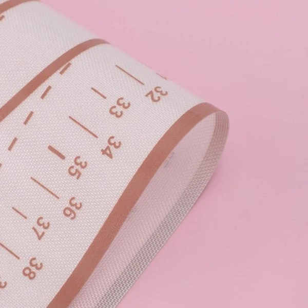 Коврик кулинарный силикон армированный 46*66см с разметкой Ингридиенты белый/кофейный (50)