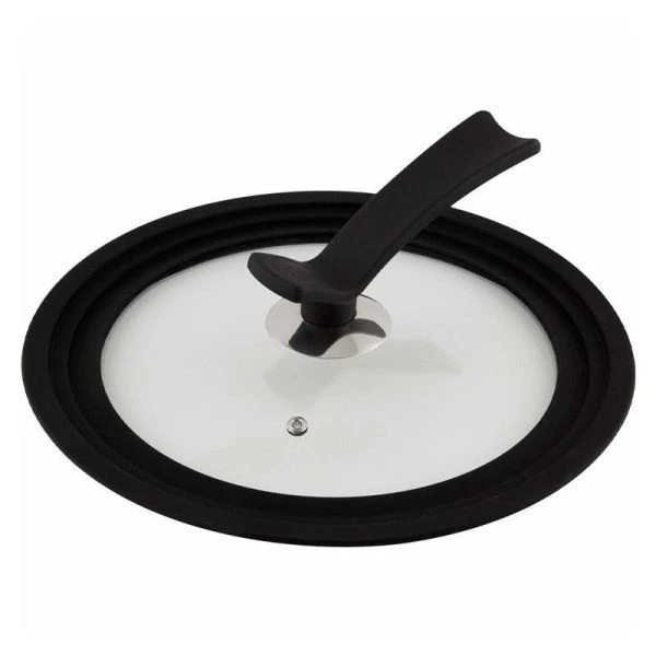 Крышка универсальная 24/26/28см стеклянная с силиконовым ободком VETRO-SPECIAL (8)