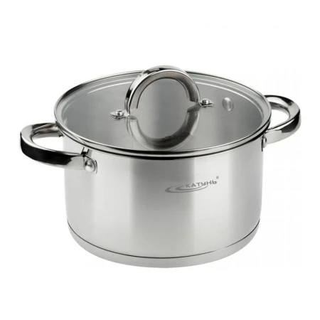 Кастрюля 3,5л d20*11,5см нерж.сталь ЭТНА стекл.крышка КТ21-D-20 (4)