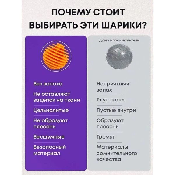 Шарики для стирки в стиральной машине 6шт 4см силикон (144)