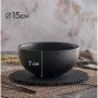 Салатник 500мл 15см фарфор ROCK BLACK DM8023 (6)