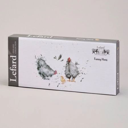 Блюдо 28*12*3см керамика FUNNY HENS (32)