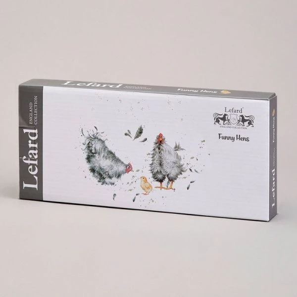 Блюдо 28*12*3см керамика FUNNY HENS (32)