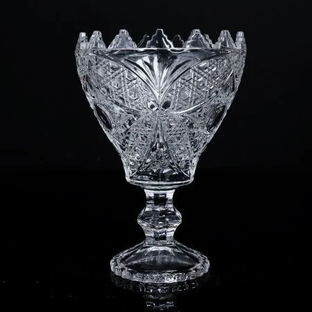 Ваза сервировочная 11*16см стекло на ножке F-10/Z-10 (36) 5216А