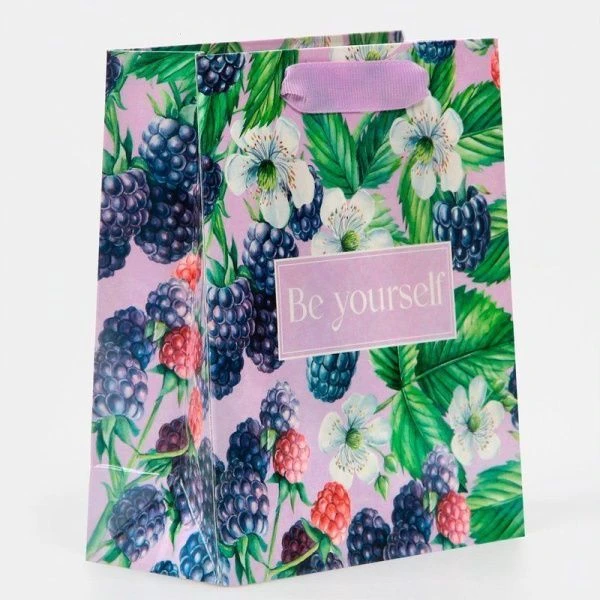 Пакет ламинированный 12*15*5,5см Будь собой