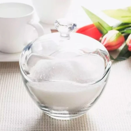 Сахарница с крышкой 400мл d131мм стекло ТОСКАНА (12)