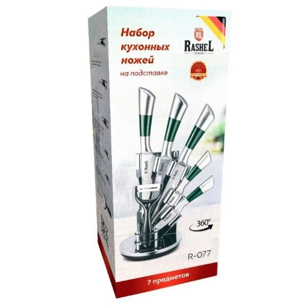 Набор ножей 6пр нерж.сталь на акрил.подставке (6)