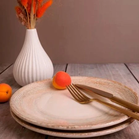 Тарелка мелкая 19см фарфор ПАТЕРА десертная PTRGRM19DZ (12)