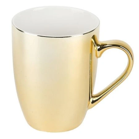 Кружка 360мл фарфоровая Золотой глянец (48)