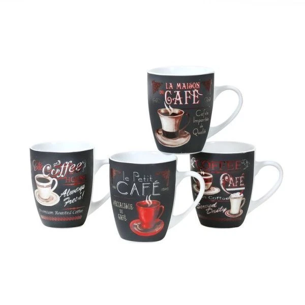 Кружка 340мл фарфор БАРИСТА бочка R03/1191J (12//48)