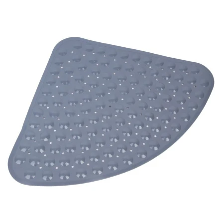 Коврик противоскользящий 71,5*51см ПВХ угловой серый (30)