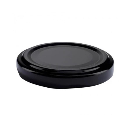 Крышка жестяная ТВИСТ-ОФФ 82 однотонная черная (750)