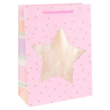 Пакет ламинированный 26*32*10см - Золотая звезда 210г ПКП-3124