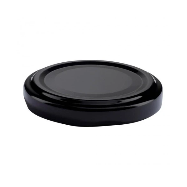 Крышка жестяная ТВИСТ-ОФФ 82 однотонная черная (750)