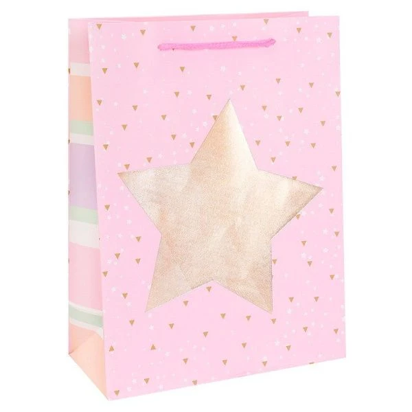 Пакет ламинированный 26*32*10см - Золотая звезда 210г ПКП-3124
