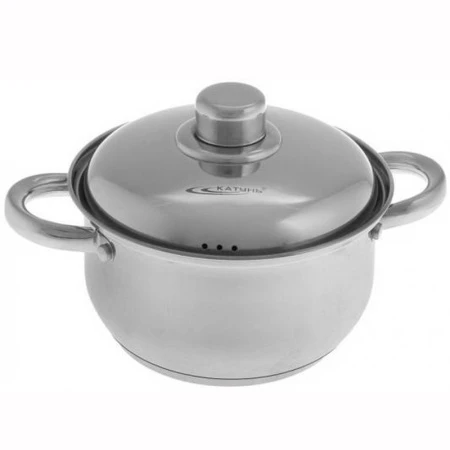 Кастрюля 3,4л нерж.сталь ГРЕТТА мет.крышка d20см толщина стенок 0,4мм индукция КТ-04-D-35м (4)