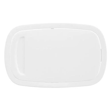 Контейнер для мусора 5,9л 225*140*253мм пластик VELVET белый с подвижной крышкой (6)