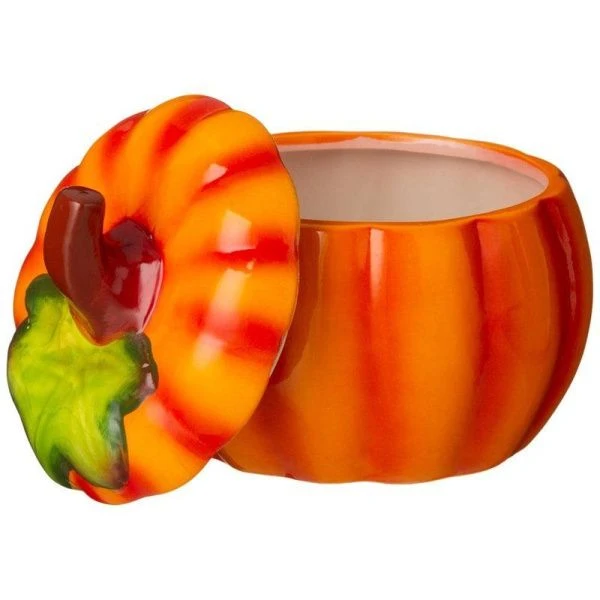 Блюдо для запекания 600мл 13*13*12см керамика ТЫКВА с крышкой (18)