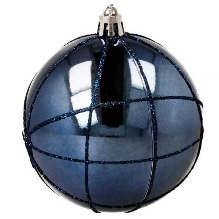 Украшение новогоднее Шар Синее вдохновение D 8 см