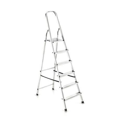 Стремянка 6 ступеней 2035*500*116мм алюминий до 150кг УФУК Dogrular (1)