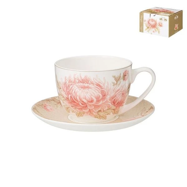 Чайный набор 2пр фарфор АСТРА на 1 персону 300мл (24)