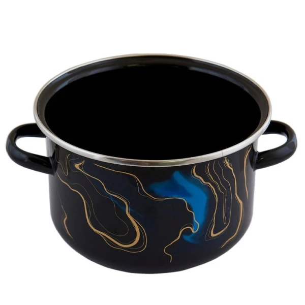 Кастрюля 5,5л эмаль Mirage цилиндрическая ТМ Appetite 1RD221М (4)