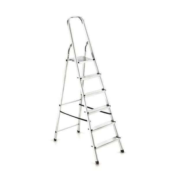 Стремянка 6 ступеней 2035*500*116мм алюминий до 150кг УФУК Dogrular (1)