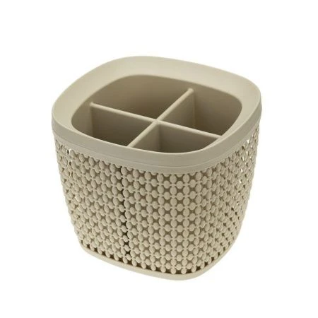 Сушилка для столовых приборов пластик ПИРУЛА латте (20)