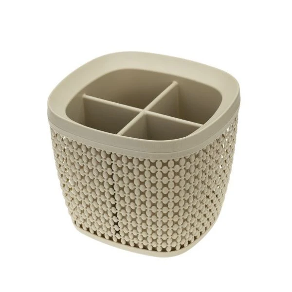 Сушилка для столовых приборов пластик ПИРУЛА латте (20)