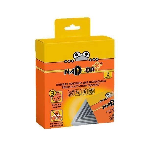 Ловушка клеевая для пищевой моли 2шт ДОМИК Nadzor (48)