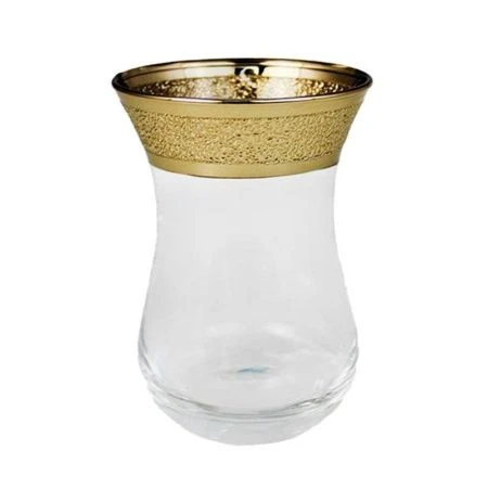 Стаканы армуды набор 6шт стекло ЗОЛОТОЙ КАРАТ KAV23-511/S/Z/6 (6)